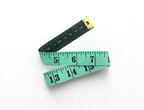 Green measuring tape Stock Photos