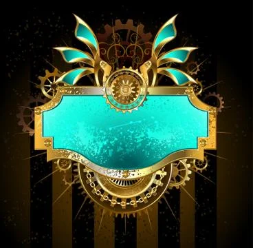 Green Mechanical banner Stock Illustration