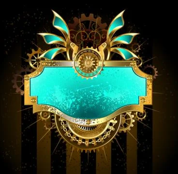 Green Mechanical Banner Stock Illustration