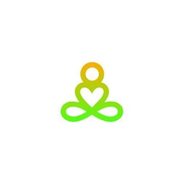 Green meditation Stock Illustration