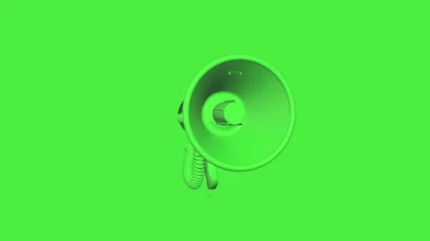 Green Megaphone Video stock 146082677
