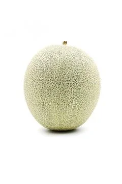 Green Melon isolated on white background Stock Photos