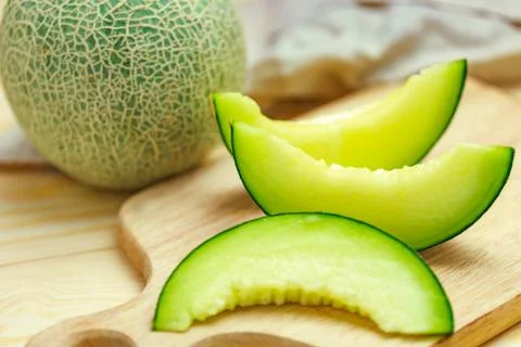 Green melon Stock Photos