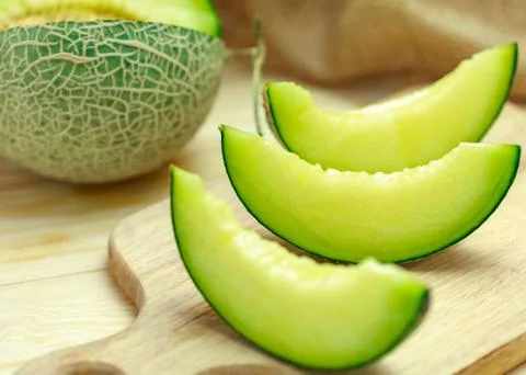 Green melon Stock Photos