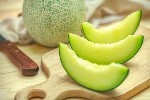 Green melon Stock Photos