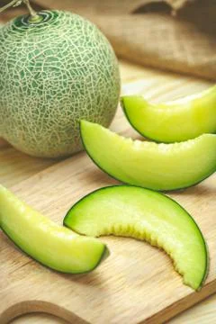 Green melon Stock Photos