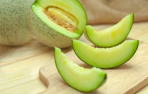 Green melon Stock Photos