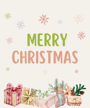 Green merry Stock Illustration