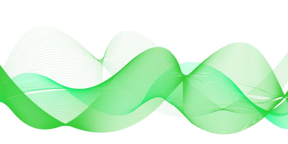 Green Mesh Wave Background for Technology Branding 스톡 일러스트