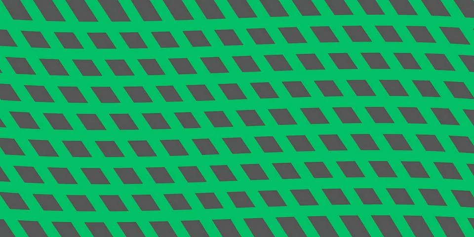 Green metal grid pattern with dark gray squares Illustrazione stock