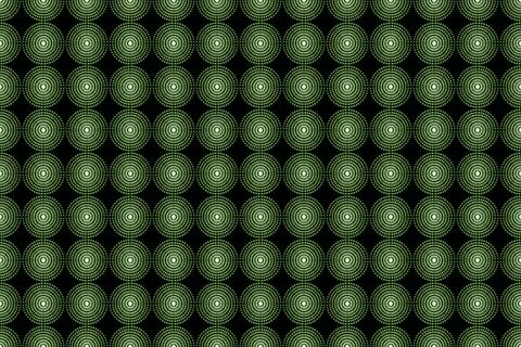 Green metallic shiny glowing light circles pattern glow bright shine lights Stock Illustration