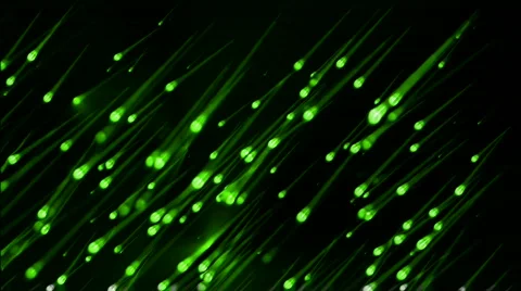 Green meteor flying in space,also like group of sperm racing.bio,birth,cell,evol 스톡 동영상 796117