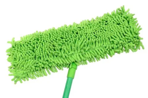 Green microfiber mop Stock Photos