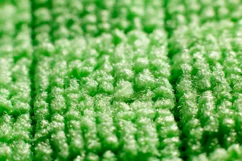 Green Microfibre Cloth Macro 写真素材
