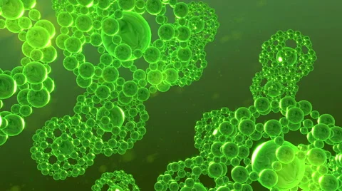 Green Microscopic Universe Stock Footage 40613881