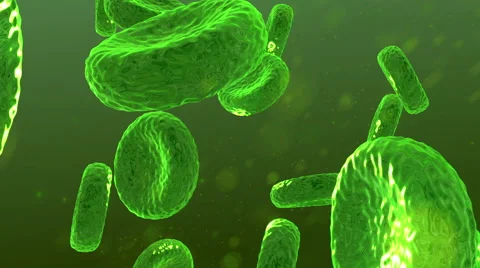 Green Microscopic Universe Stockbeeldmateriaal 40625851