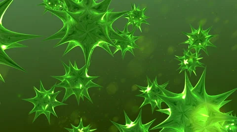 Green Microscopic Universe 動画素材 40645935