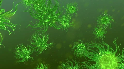 Green Microscopic Universe Stock Footage 40648017
