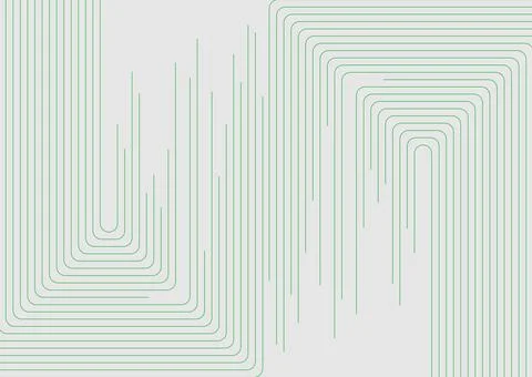 Green minimal lines abstract geometric tech background イラスト素材