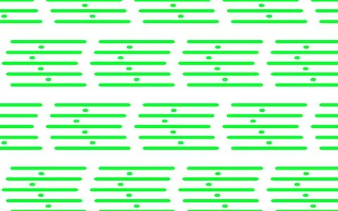 Green Minimal Seamless Vector Pattern with Stripes and Dashes for Modern UI Stock Illustration