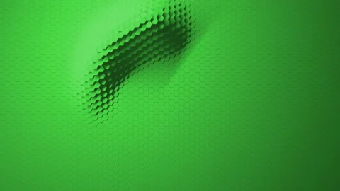 Green minimalism. Loading circle icon animation. A mosaic surface with moving he Stock Footage 157225398