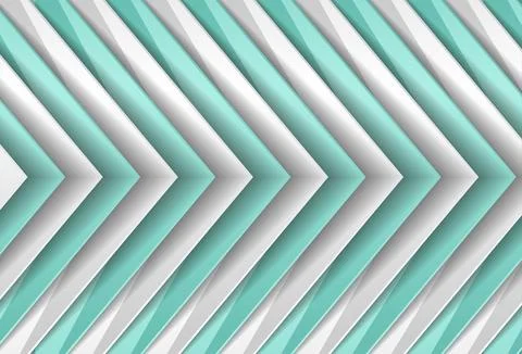 Green mint and grey tech paper arrows abstract background Stock-Illustration