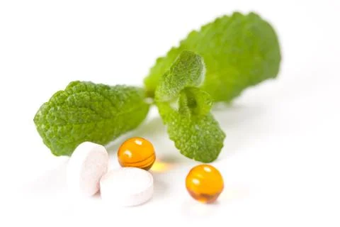 Green mint leaf Stock Photos