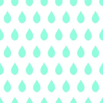 Green Mint Rain White Background Stock Illustration