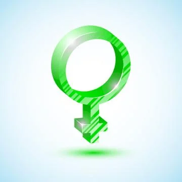 Green mirror of venus/ icon/ vector illustration Stock Illustration