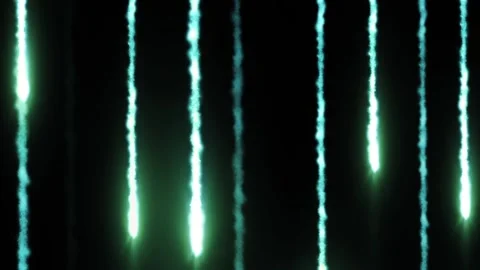 Green Missile meteor explosion smoke trail Vídeos de archivo 146013192