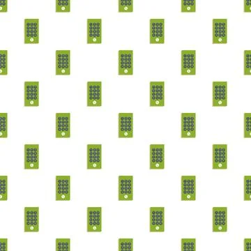 Green mobile phone keypad digital technology pattern Illustrazione stock