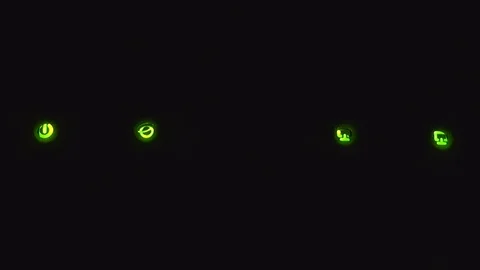 Green modem LEDs in the dark Stock Footage 112295406