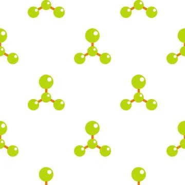 Green molecule structure dna pattern flat Illustrazione stock
