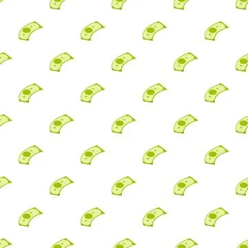 Green money banknotes seamless pattern for finance concept Stock Illustration