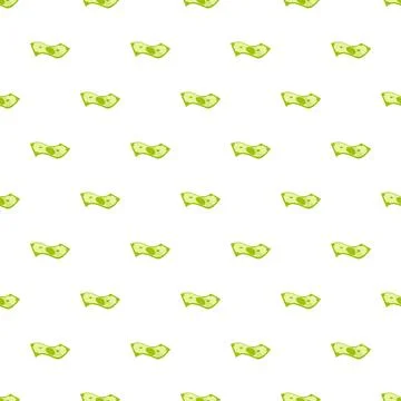 Green money banknotes seamless pattern background Stock Illustration