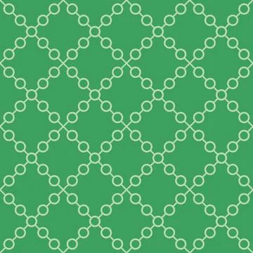 Green monochrome circle zig zag pattern  Stock Illustration