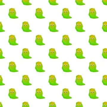 Green monster slime pattern for halloween background design Illustrazione stock