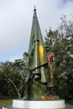 Green monument Stock Photos