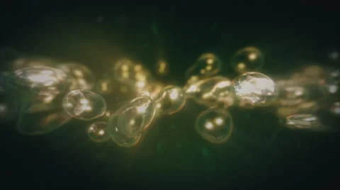 Green morphing bubbles organic background. Loop. Stock Footage 68862051