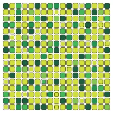 Green mosaic background Stock Illustration