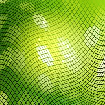 Green mosaic background Stock Illustration