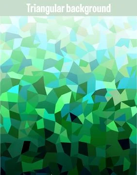 Green mosaic background イラスト素材