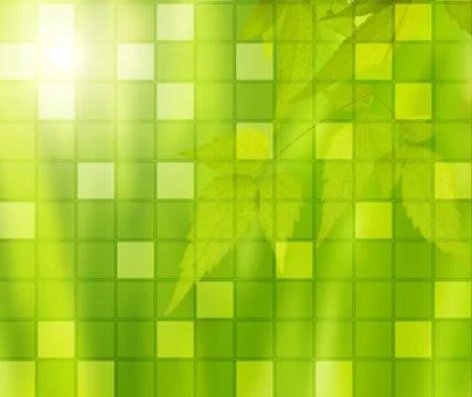 Green mosaic Stock Illustration