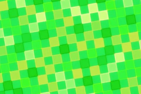 Green mosaic pattern with bright and light shades Stock Illustration