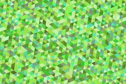 Green mosaic pattern with small geometric shapes Stockillustratie