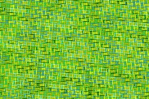 Green mosaic pattern with small rectangular tiles Stock Photos