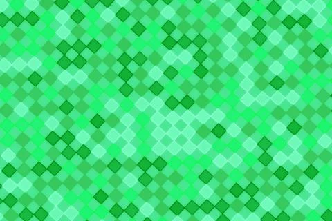 Green mosaic pattern with small square tiles in vibrant colors Stock Photos