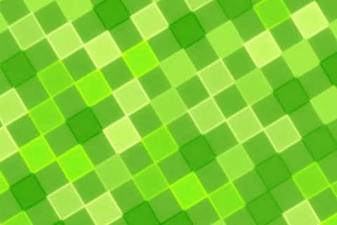 Green mosaic tiles pattern background with glowing effect Illustrazione stock