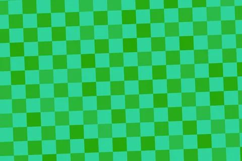 Green mosaic tiles pattern with small squares in bright shades Stock Illustration
