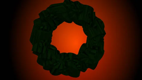 Green motion ring background Видео 198489193